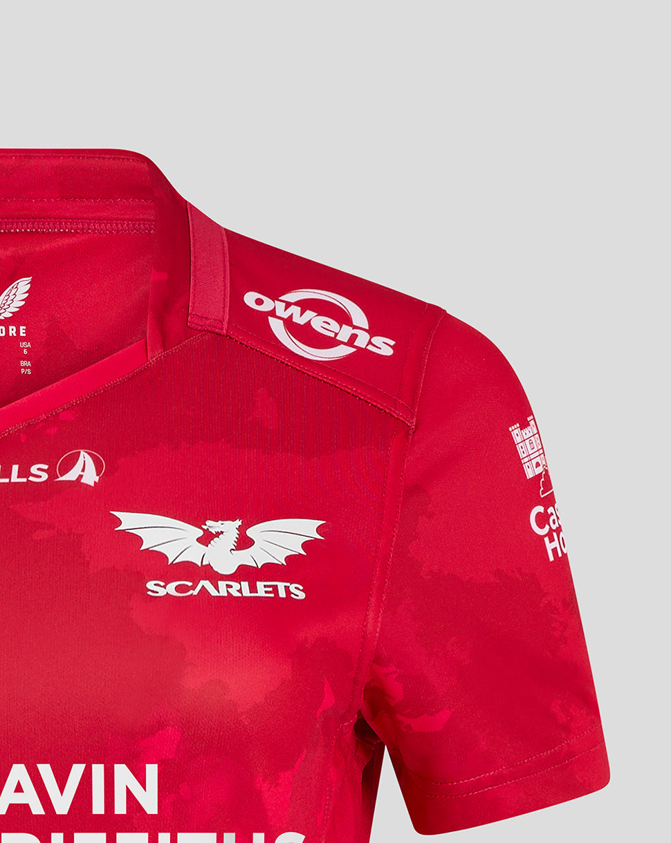 Scarlets Damen 24/25 Heim Trikot - Scarlet/Scarlet Sage