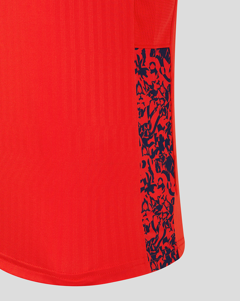 Camiseta England Cricket Mujer 24/25 T20 World Cup - Rojo