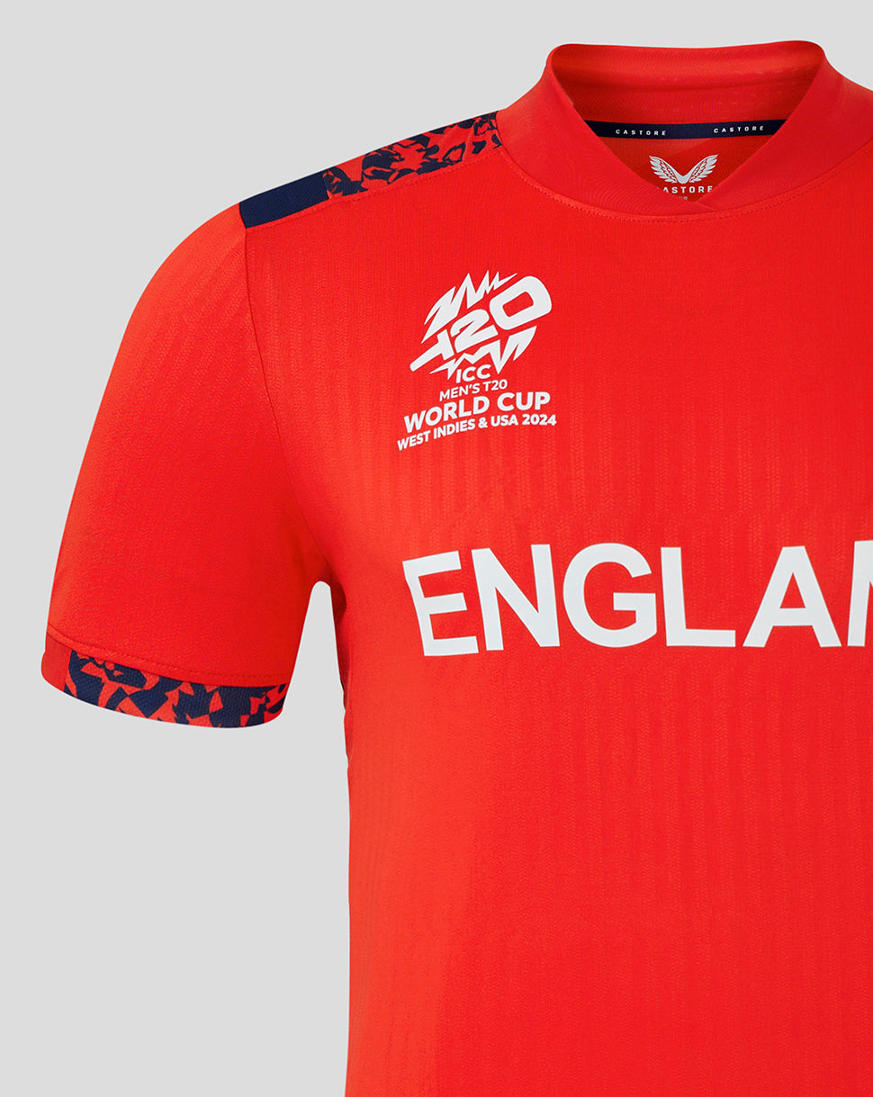 Camiseta England Cricket Mujer 24/25 T20 World Cup - Rojo