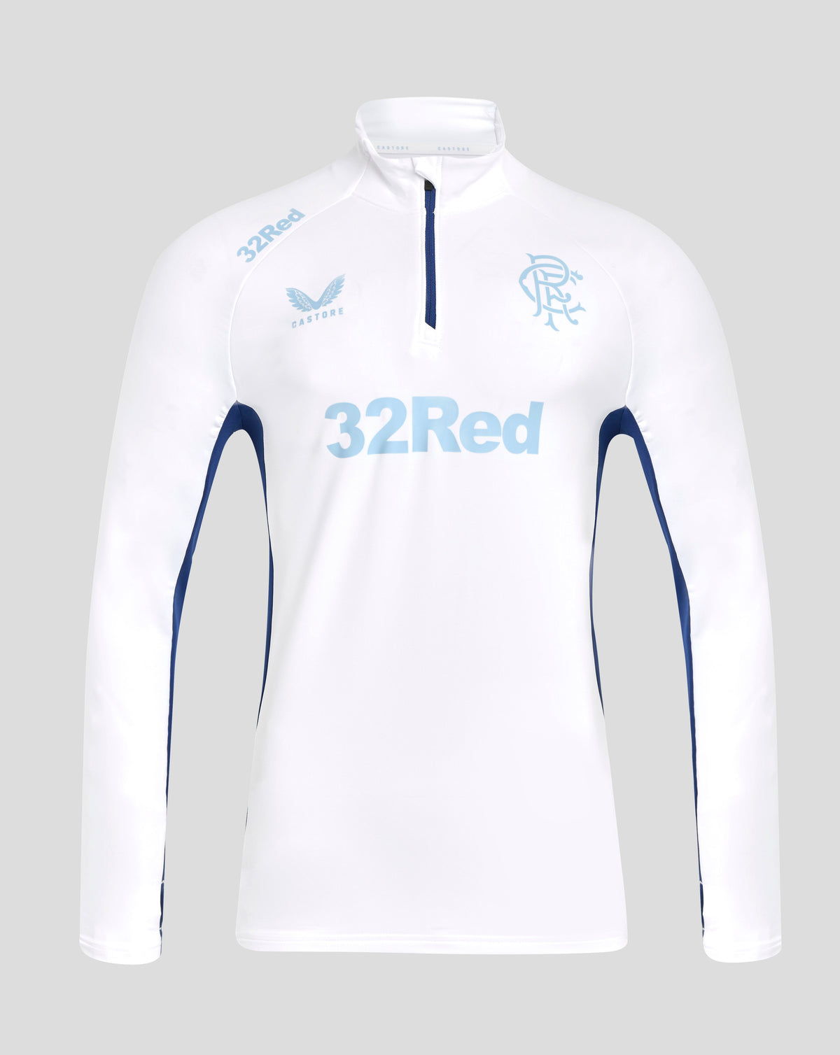 Rangers 24/25 dames Pro Players training 1/4 zip top - Helder wit/Blue Depths