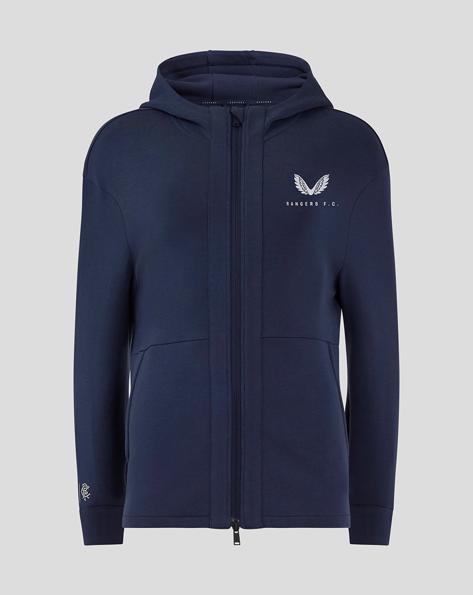 Chaqueta Rangers Mujer 24/25 Con capucha Travel - Azul marino
