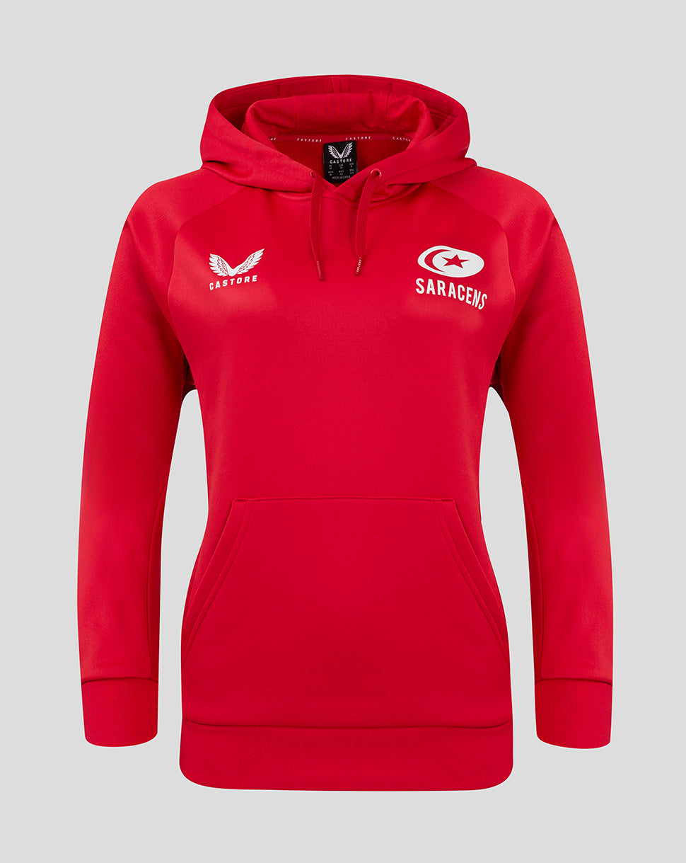 Saracens Dames 24/25 Overhead Training Hoodie – Rood - Rood