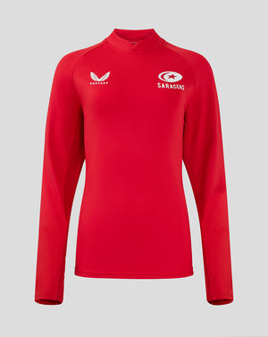 Saracens Women's 24/25 Training Mid-Layer - Red