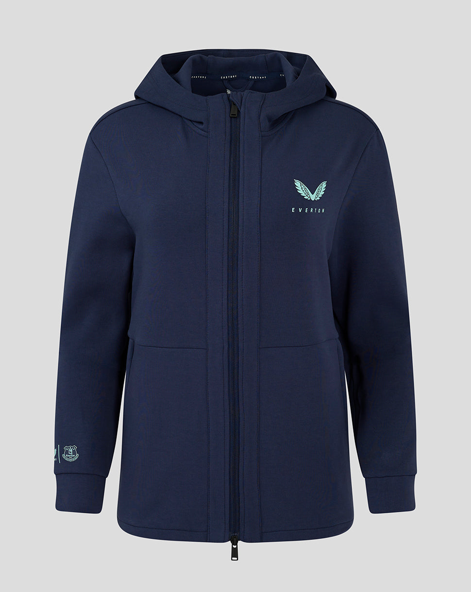 Everton 24/25 Women's Hooded Travel Jacket - Navy