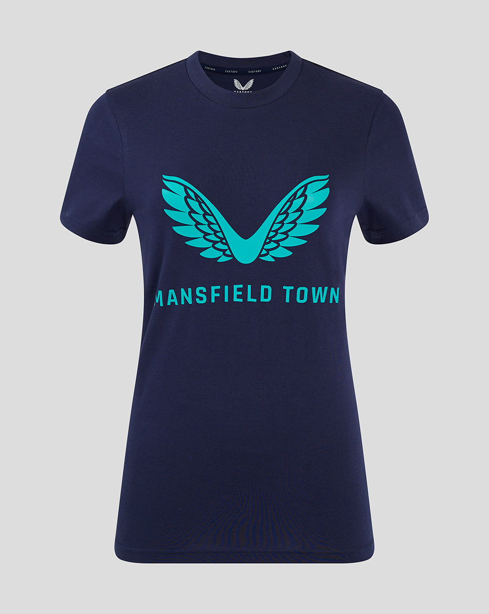 Mansfield Women's 24/25 Training Logo Tee - Navy