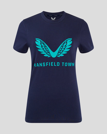 Mansfield Women's 24/25 Training Logo Tee - Navy