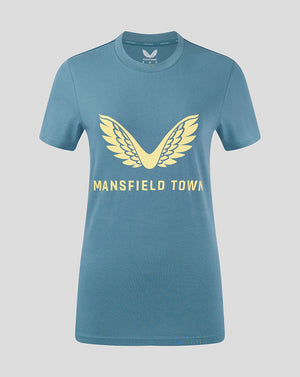 Mansfield Women's 24/25 Training Logo Tee - Light Blue