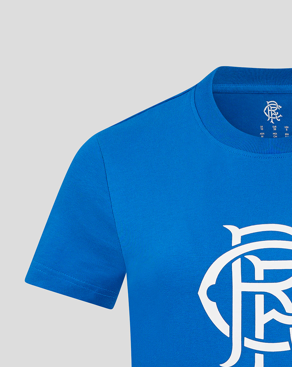 Rangers Dames Core Fan Crest Top – Blauw - Blauw/Blauw