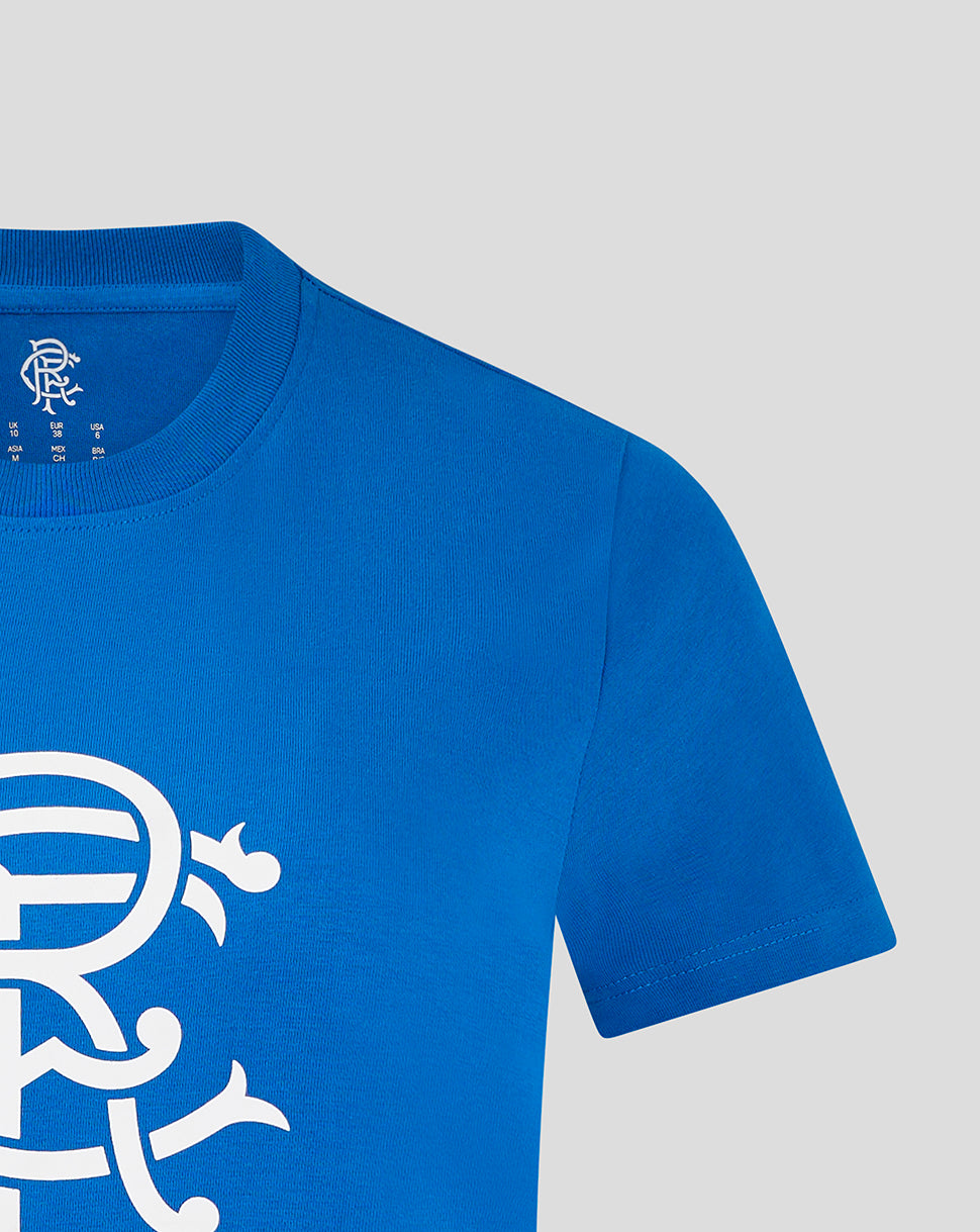 Rangers Dames Core Fan Crest Top – Blauw - Blauw/Blauw