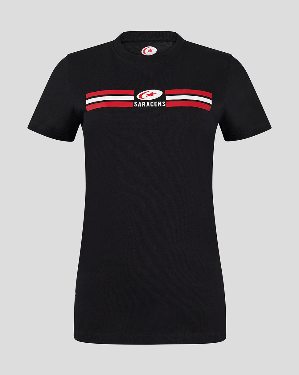 Saracens Women's Classic Cotton Tee - Black