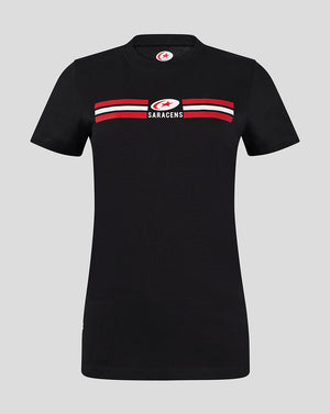 Saracens Women's Classic Cotton Tee - Black
