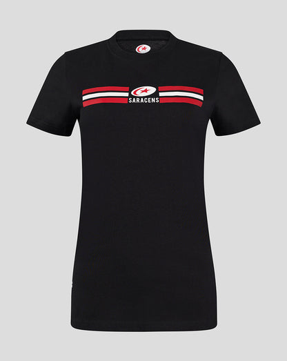 Saracens Women's Classic Cotton Tee - Black