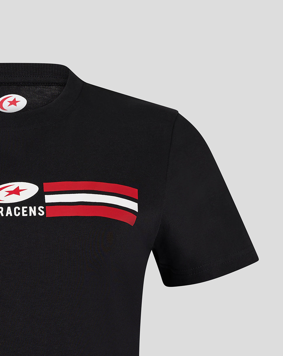 Saracens Women's Classic Cotton Tee - Black