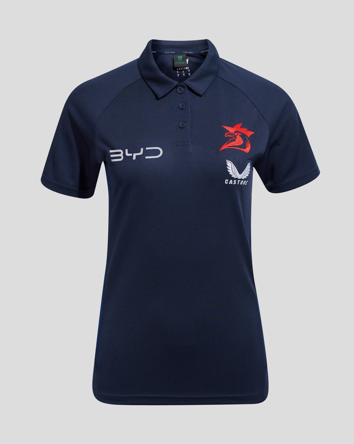 Sydney Roosters 2025 Damen Pro Players Presentation Poloshirt - Marineblau