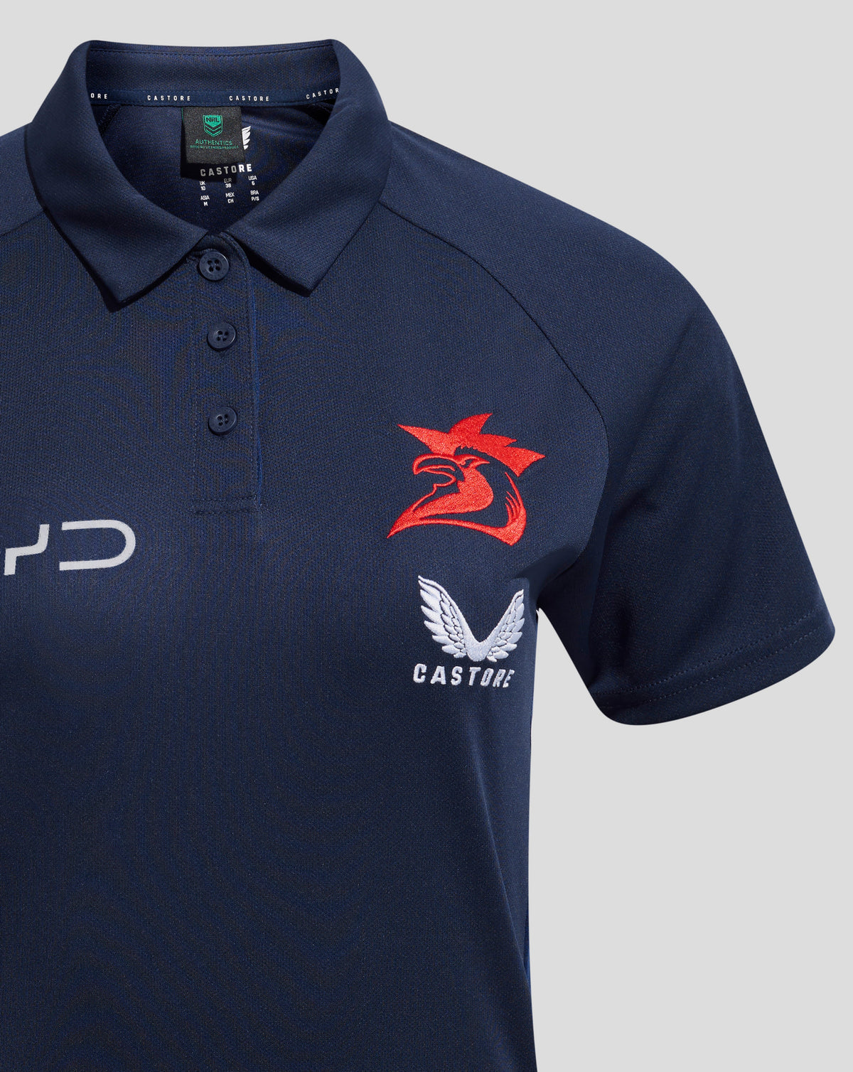 Sydney Roosters 2025 Damen Pro Players Presentation Poloshirt - Marineblau
