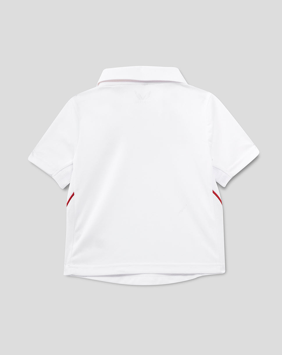 England Cricket Infant 26/27 Test Replica Shirt - Brilliant White