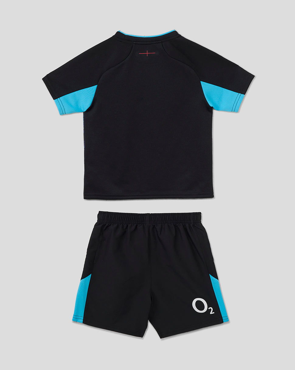 Infant’s England Rugby Short Sleeve Alternate Kit – Caviar - Caviar/Swim Cap