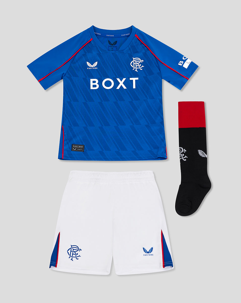 Rangers Baby 24/25 Heim Nested Trikotsatz - Blau/Rot