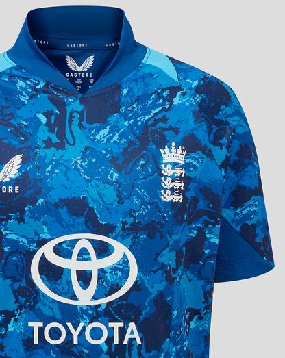 England Cricket Odi Junior Short Sleeve Shirt 25/26