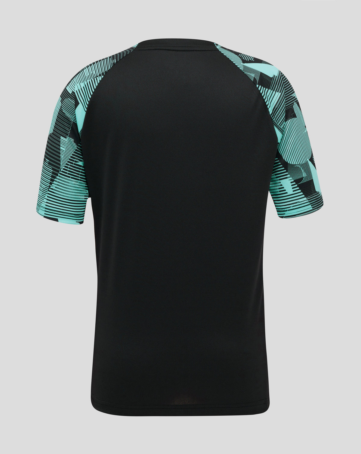 England Cricket Junior 25/26 Ashes Trainings-Kurzarm-T-Shirt - Caviar/Aqua Splash