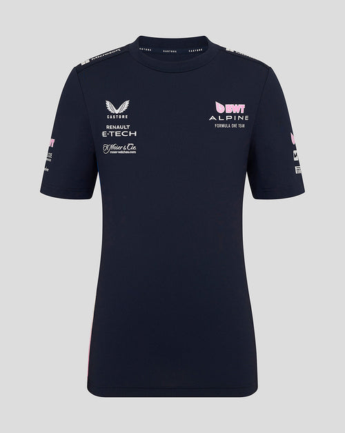 Bwt Alpine Formula One Team Junior Official Set Up T-Shirt - Navy