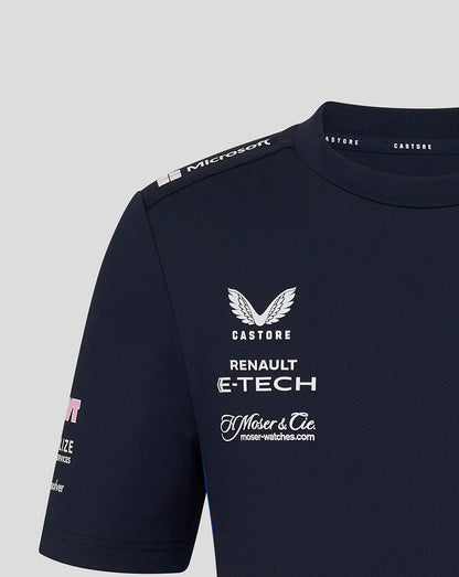 Bwt Alpine Formula One Team Junior Official Set Up T-Shirt - Navy