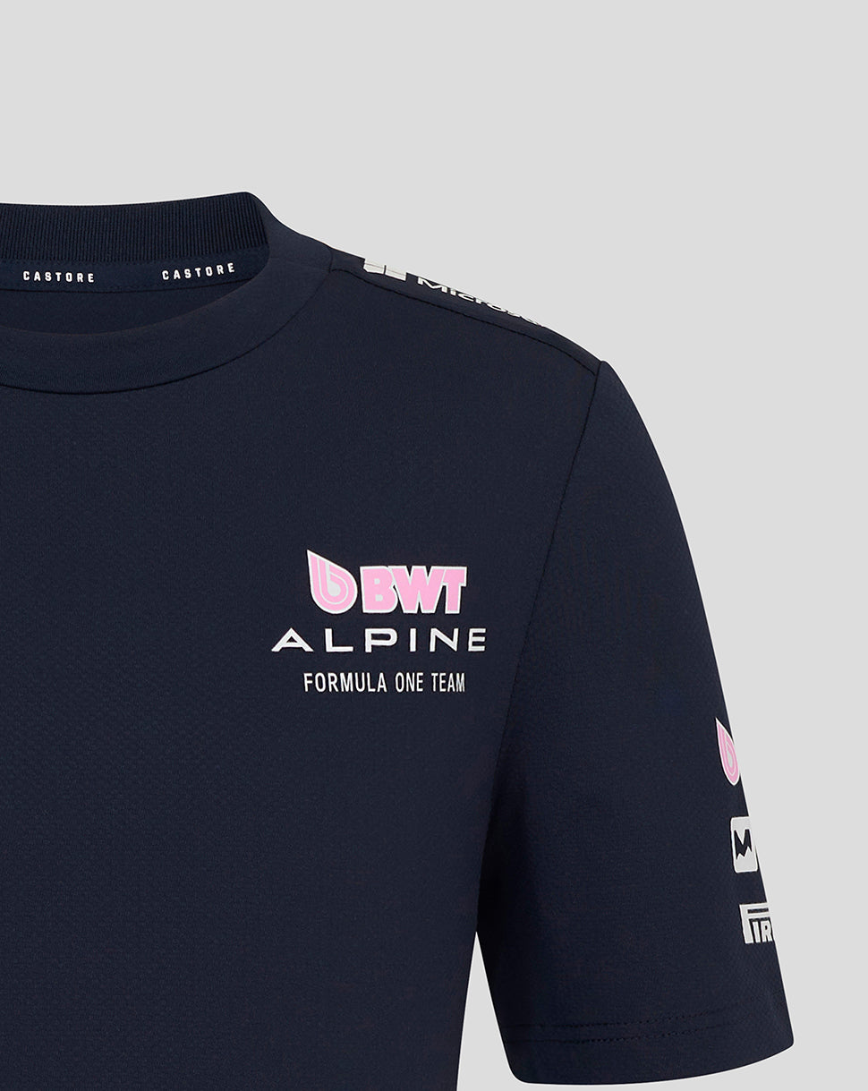 Bwt Alpine Formula One Team Junior Official Set Up T-Shirt - Navy