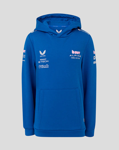 Bwt Alpine F1 Team Kit Juniors Pullover Hoodie - Lapis Blue