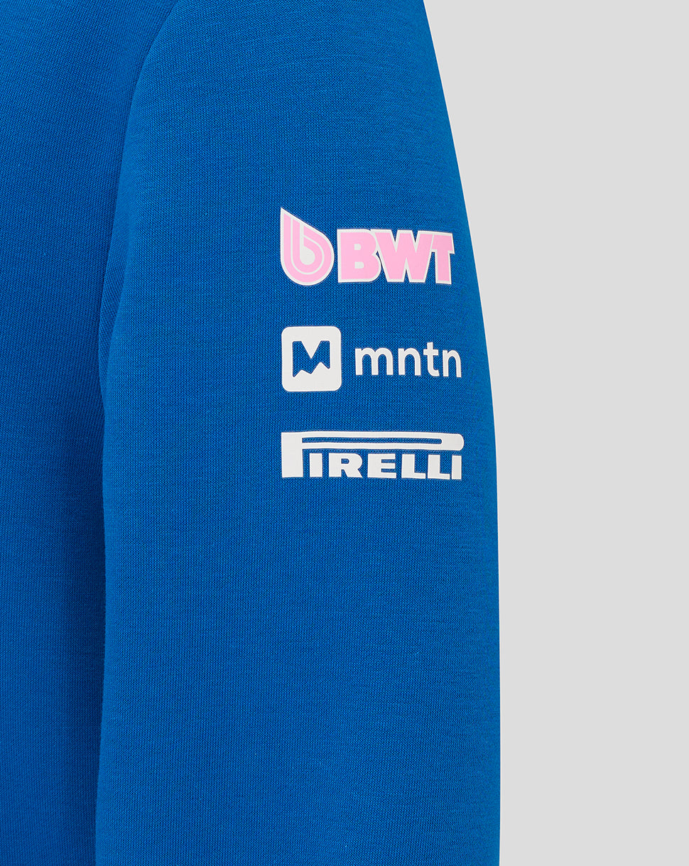 Bwt Alpine F1 Team Kit Juniors Pullover Hoodie - Lapis Blue