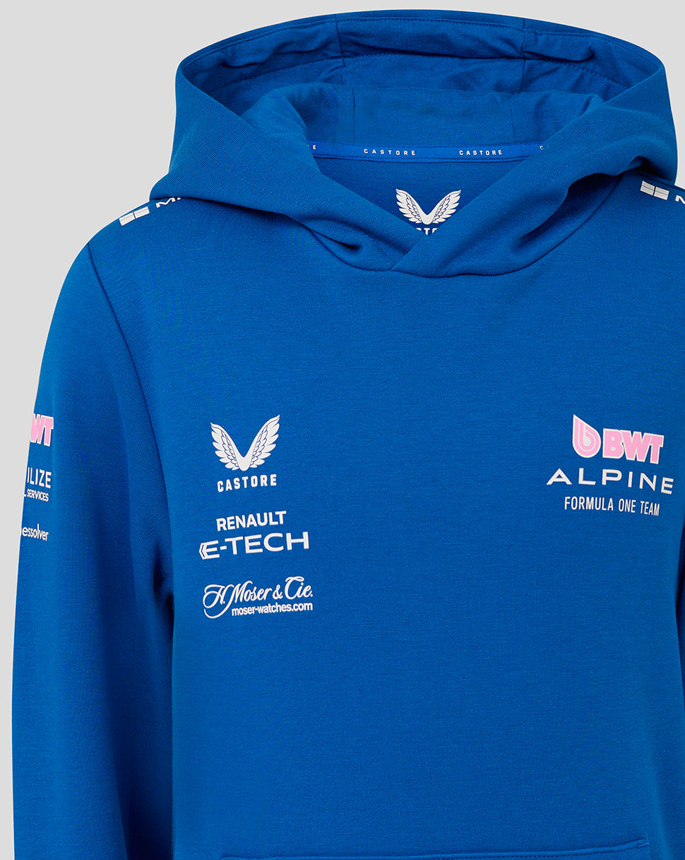Bwt Alpine F1 Team Kit Juniors Pullover Hoodie - Lapis Blue