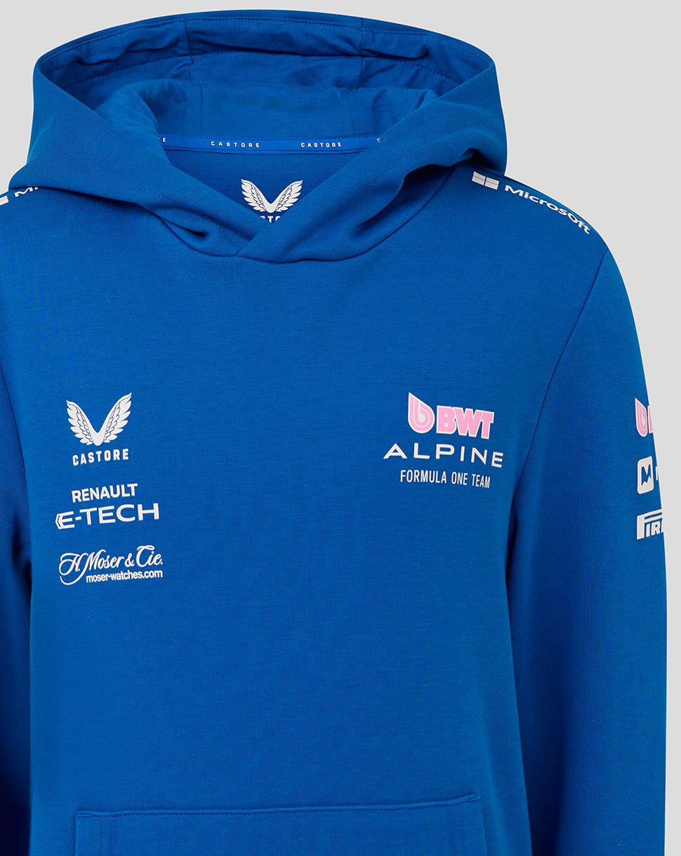 Bwt Alpine F1 Team Kit Juniors Pullover Hoodie - Lapis Blue