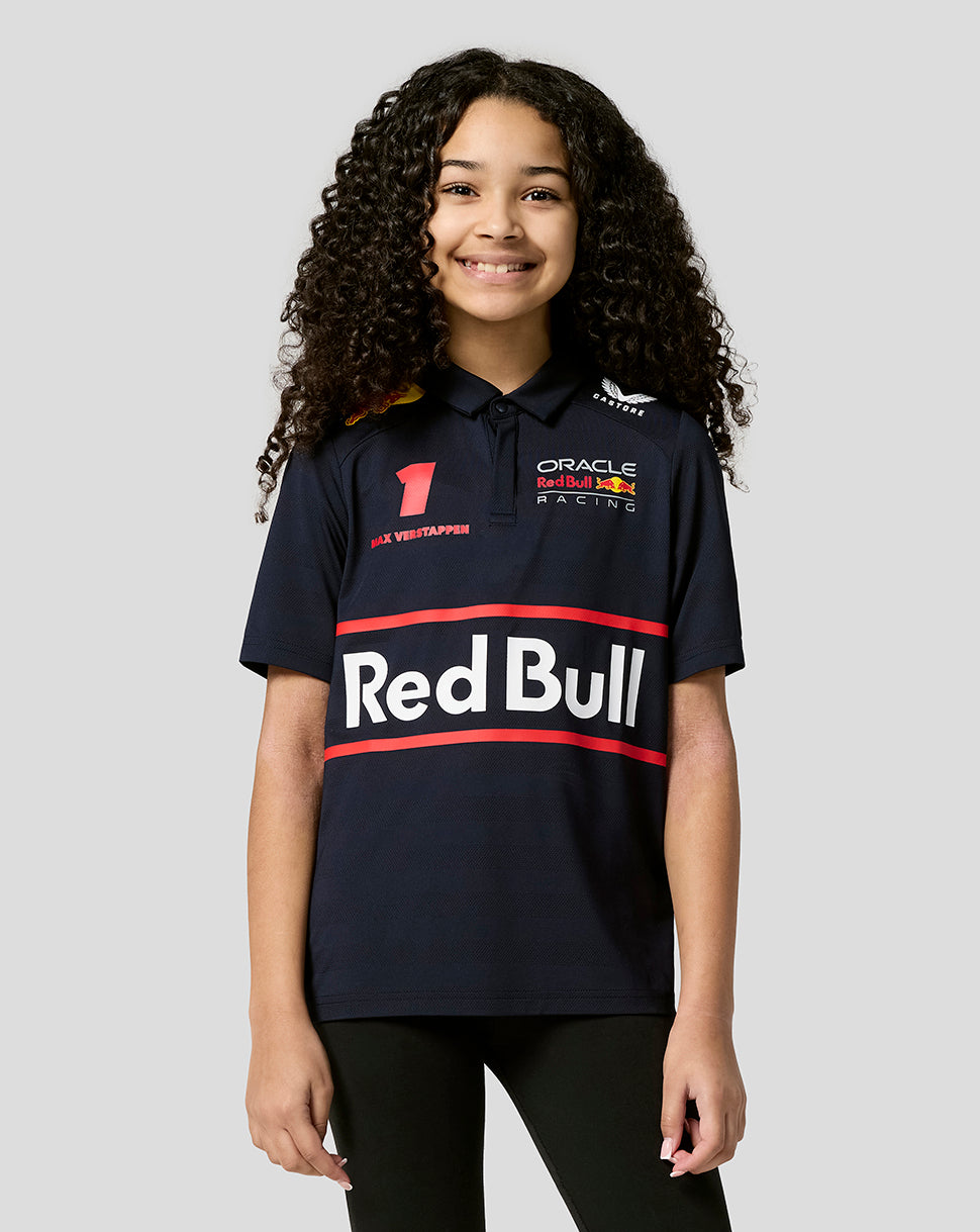 Polo de manga corta Teamline Max Verstappen Oracle Red Bull Racing junior - Night Sky