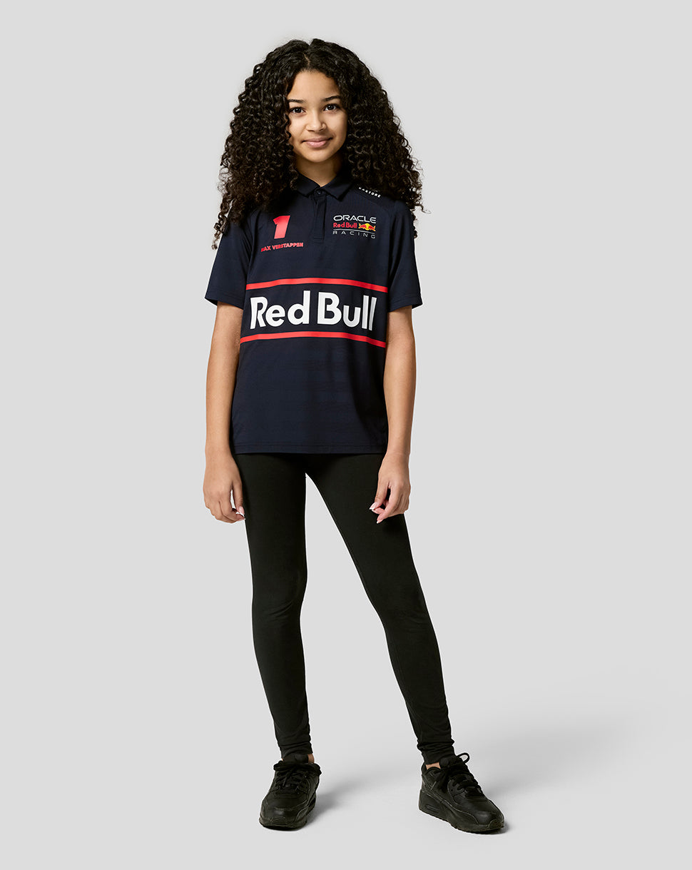 Polo de manga corta Teamline Max Verstappen Oracle Red Bull Racing junior - Night Sky