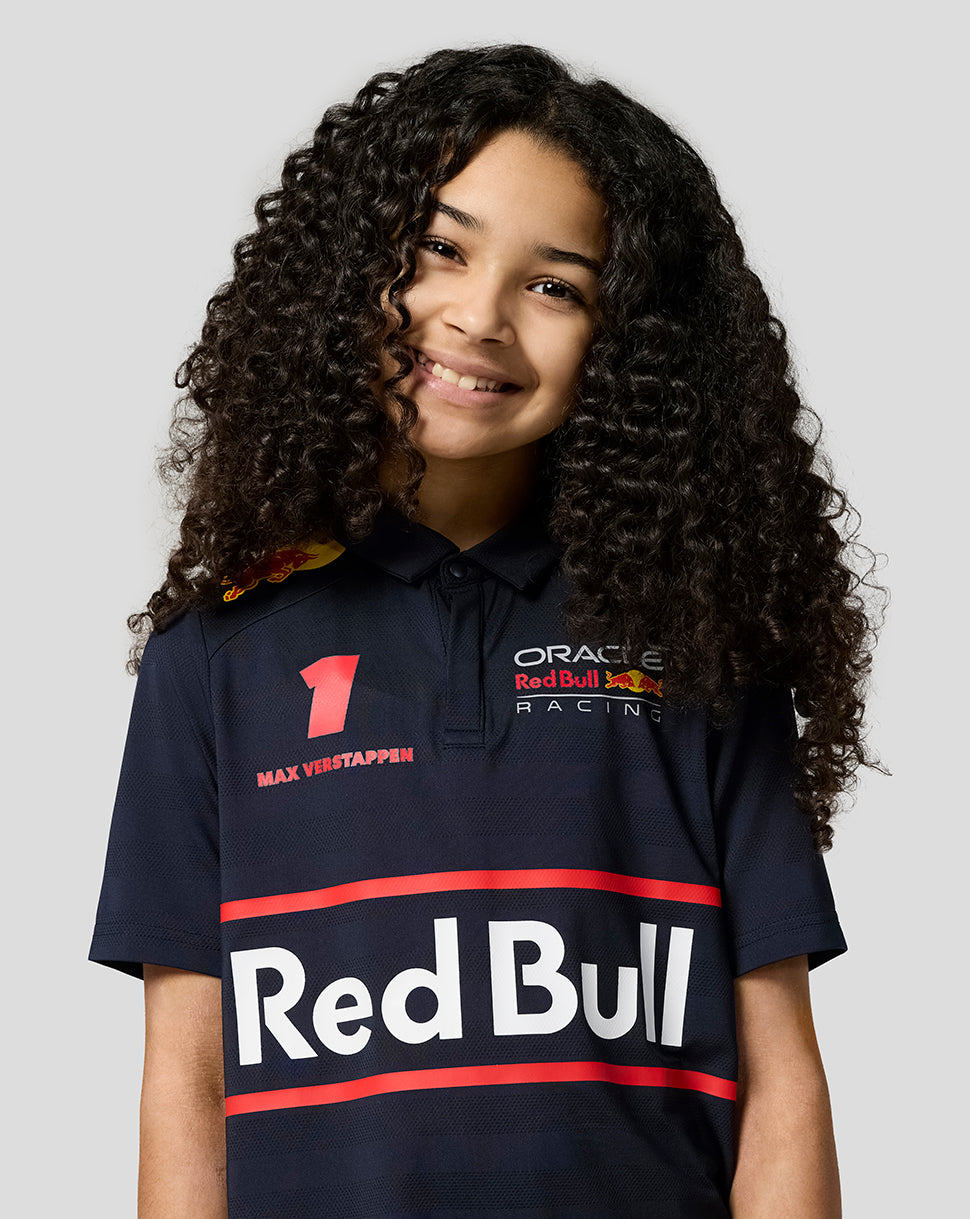 Polo de manga corta Teamline Max Verstappen Oracle Red Bull Racing junior - Night Sky