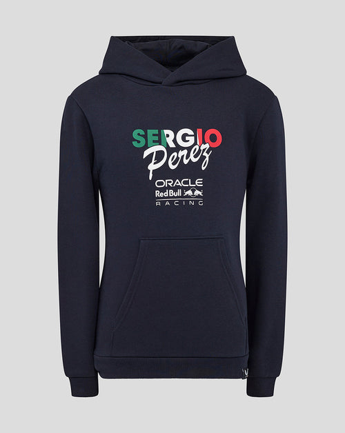 Oracle Red Bull Racing Junior Sergio Perez Flag Pullover Hoodie - Night Sky