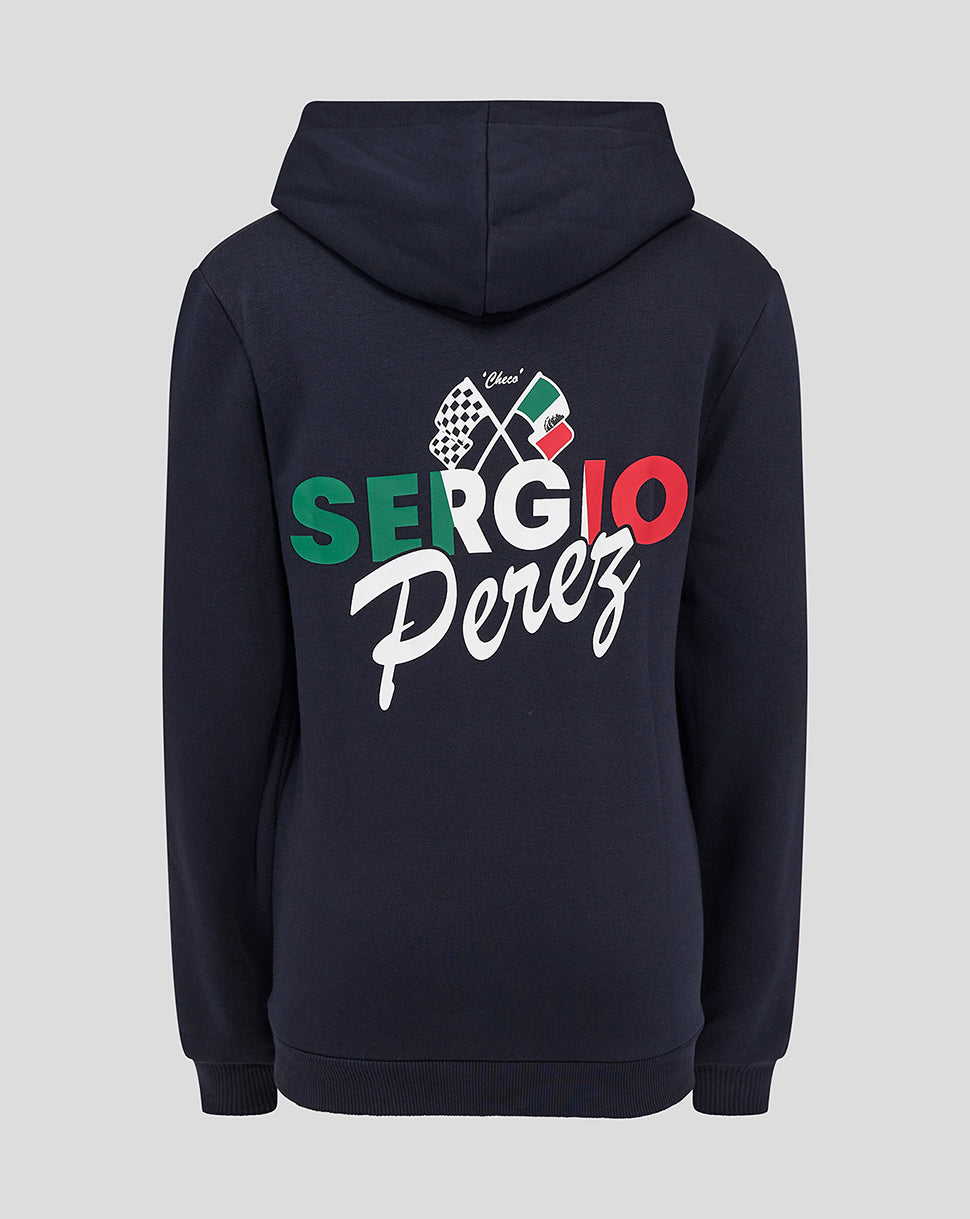 Oracle Red Bull Racing Junior Sergio Perez Flag Pullover Hoodie - Night Sky