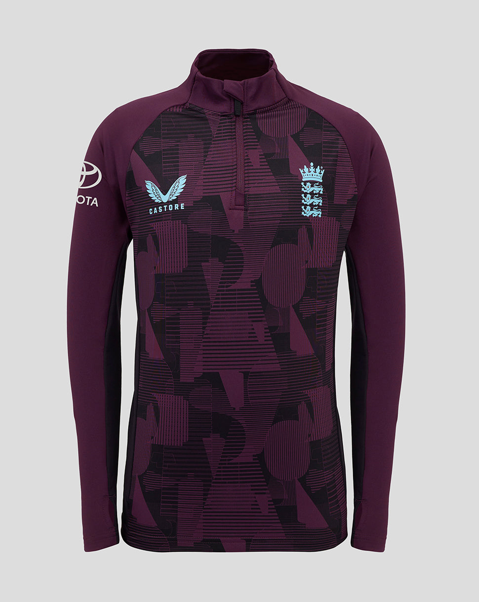 England Cricket Training Junior 1/4 Zip Top 25/26