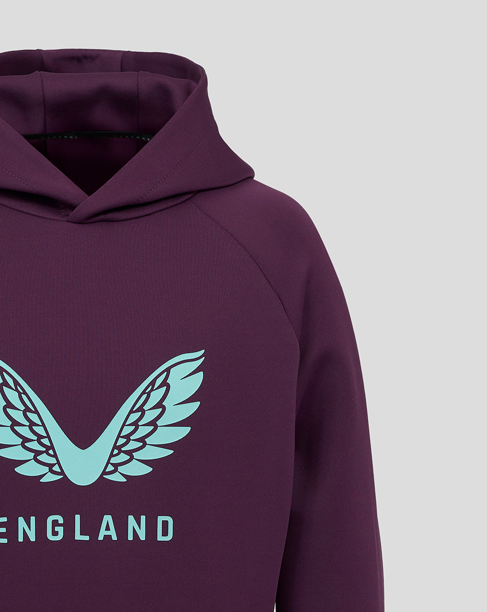 Junior's England Cricket 25/26 Lock Up Logo Hoodie