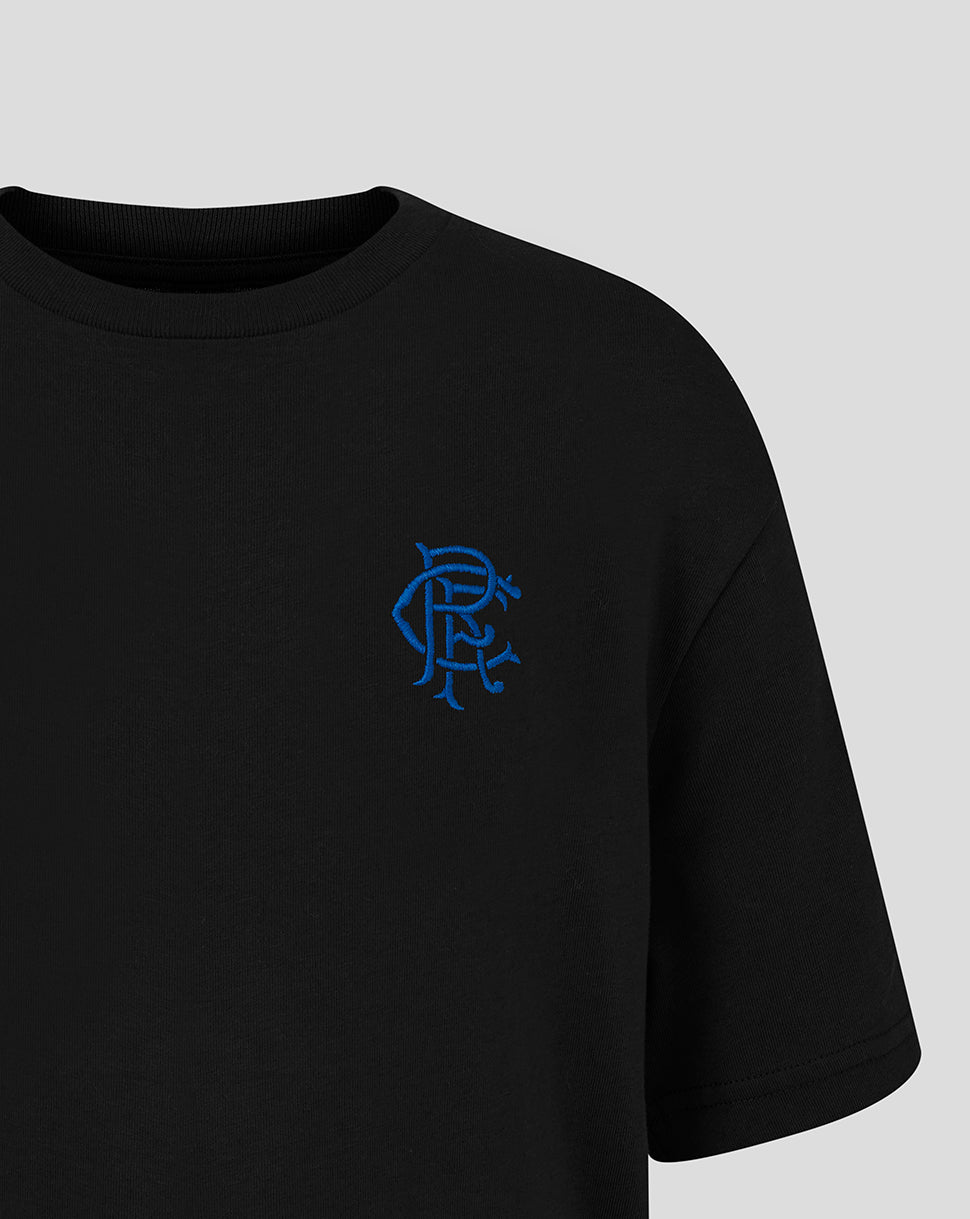 Camiseta Rangers Junior 25/26 Core Crest – Caviar - Caviar