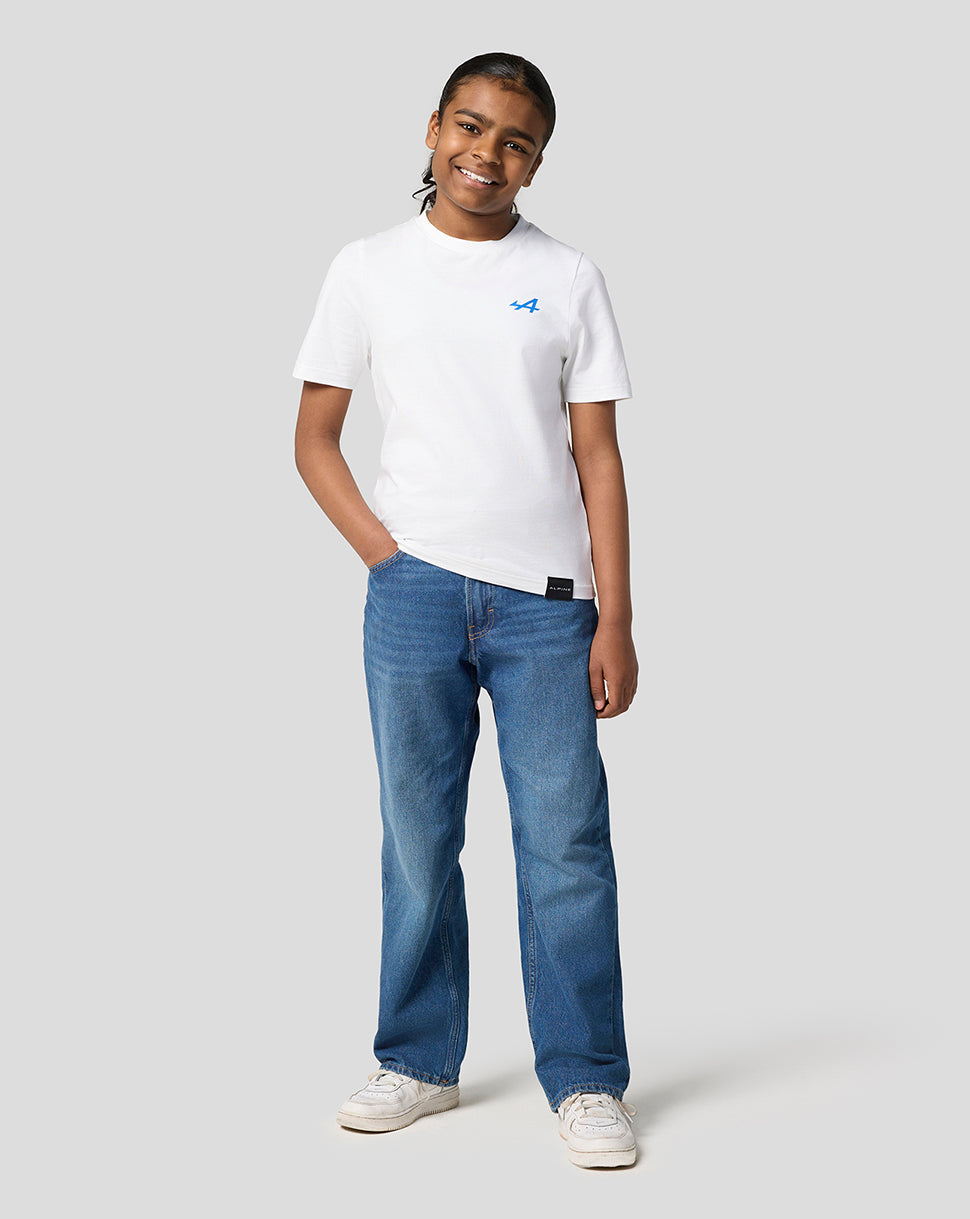 Alpine Juniors Graphic T-Shirt - Brilliant White