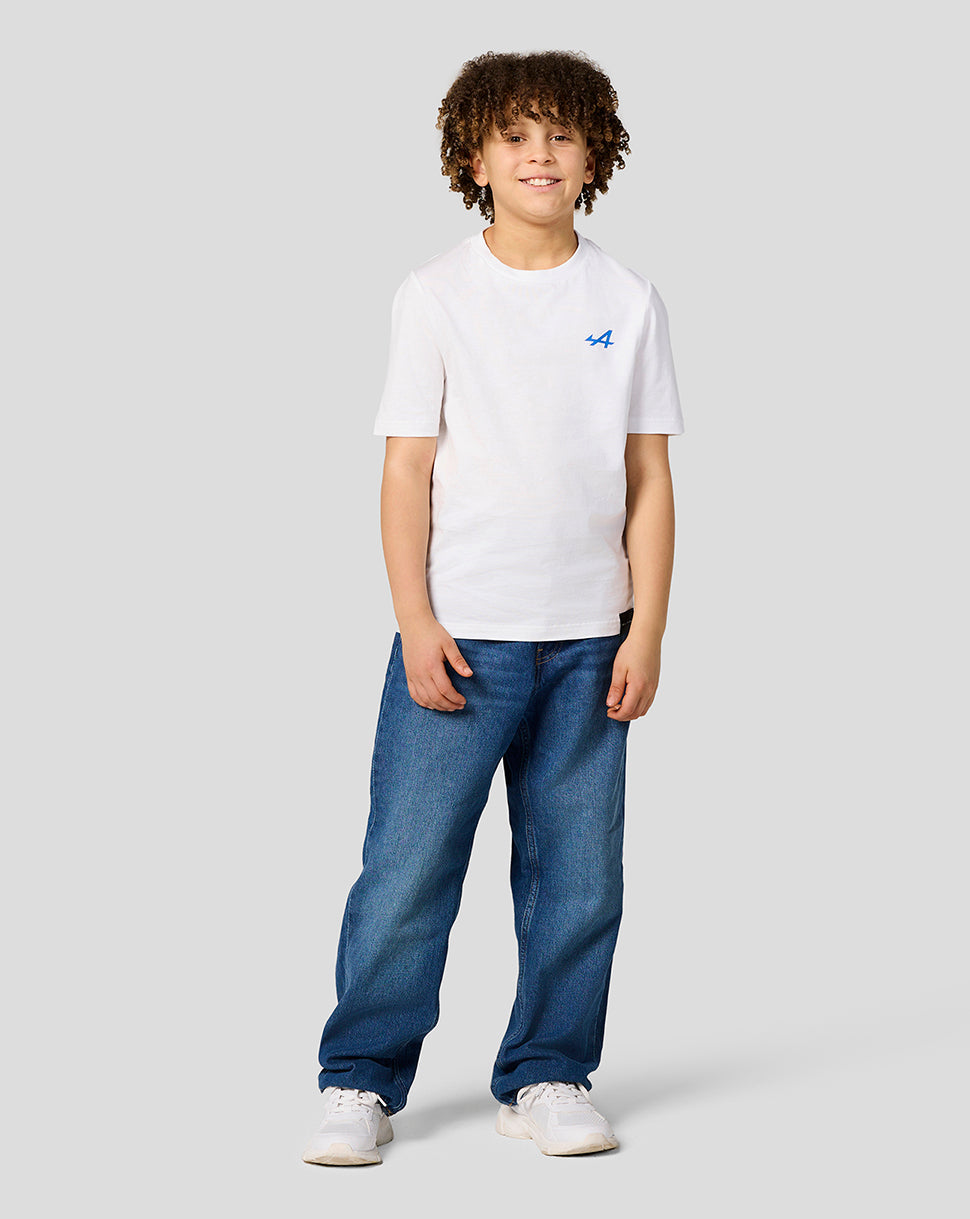 Alpine Juniors Graphic T-Shirt - Brilliant White