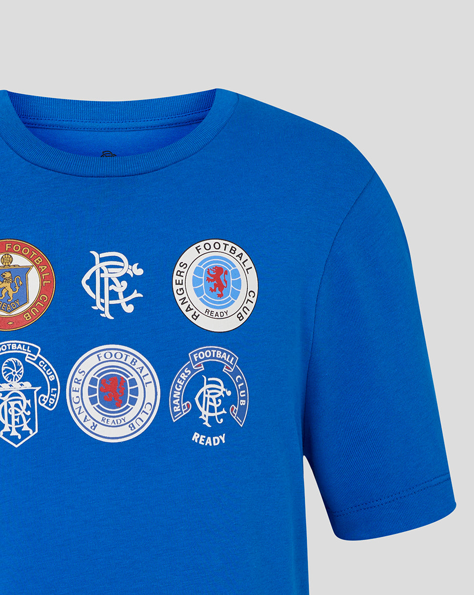 Camiseta Rangers Junior 25/26 Badge – Azul lapislázuli - Lapis Blue