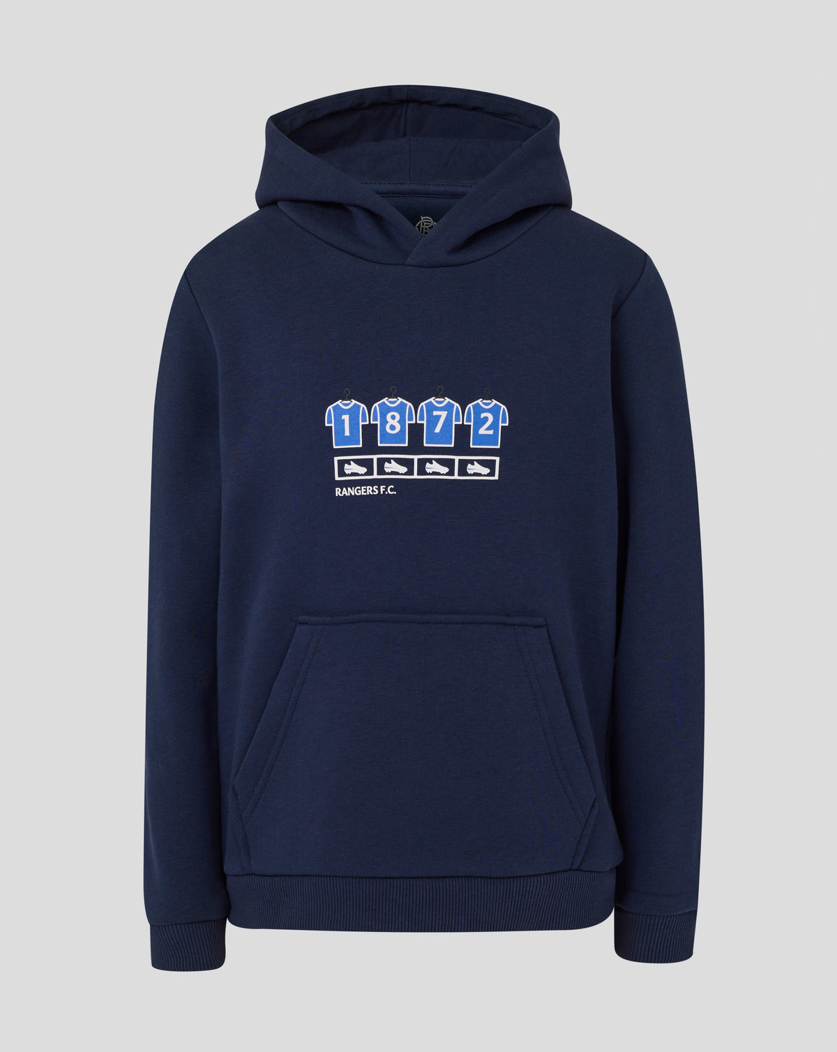 Rangers Junior 25/26 Changing Room Hoodie – Schwarze Iris - Black Iris