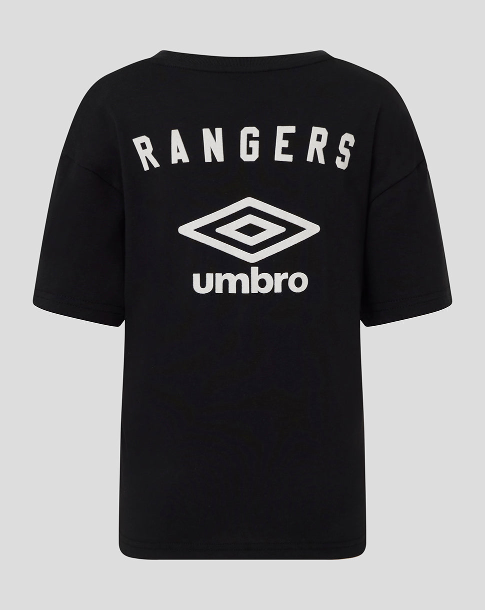 Rangers Junior 25/26 Travel Short Sleeve Tee - Caviar