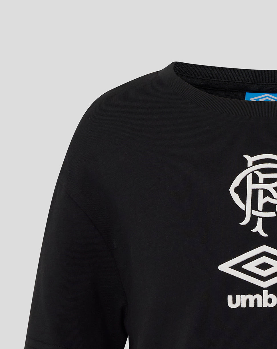 Rangers Junior 25/26 Travel Short Sleeve Tee - Caviar - Caviar