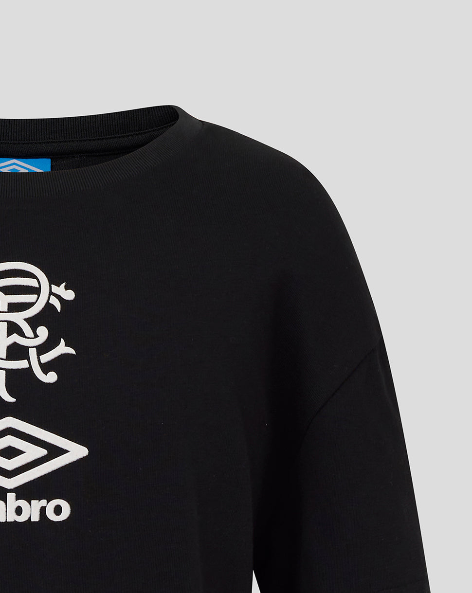 Rangers Junior 25/26 Travel Short Sleeve Tee - Caviar - Caviar