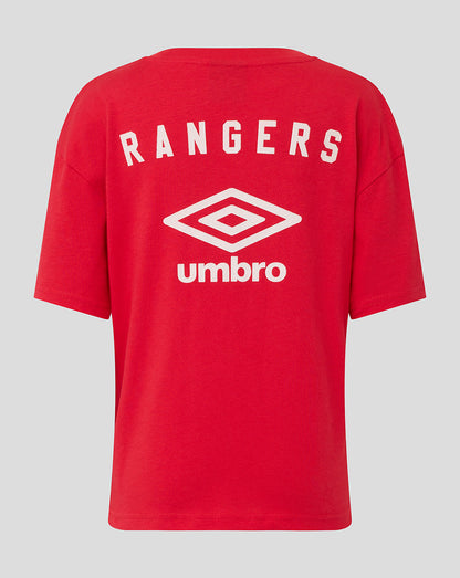 Rangers Junior 25/26 Travel Short Sleeve Tee - Red