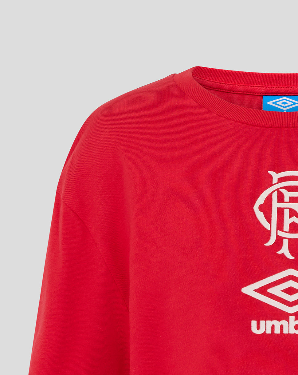 Rangers Junior 25/26 Travel Short Sleeve Tee - Red