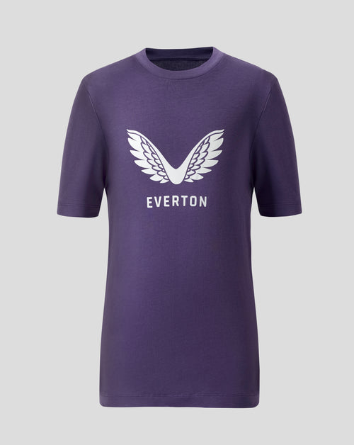 Everton FC Junior 25/26 Presentation Logo T-Shirt - Loganberry