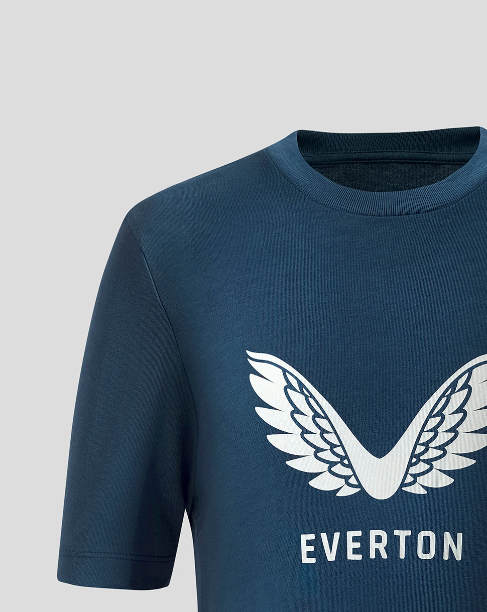 Everton FC Junior 25/26 Presentation Logo T-Shirt - Moonlit Ocean